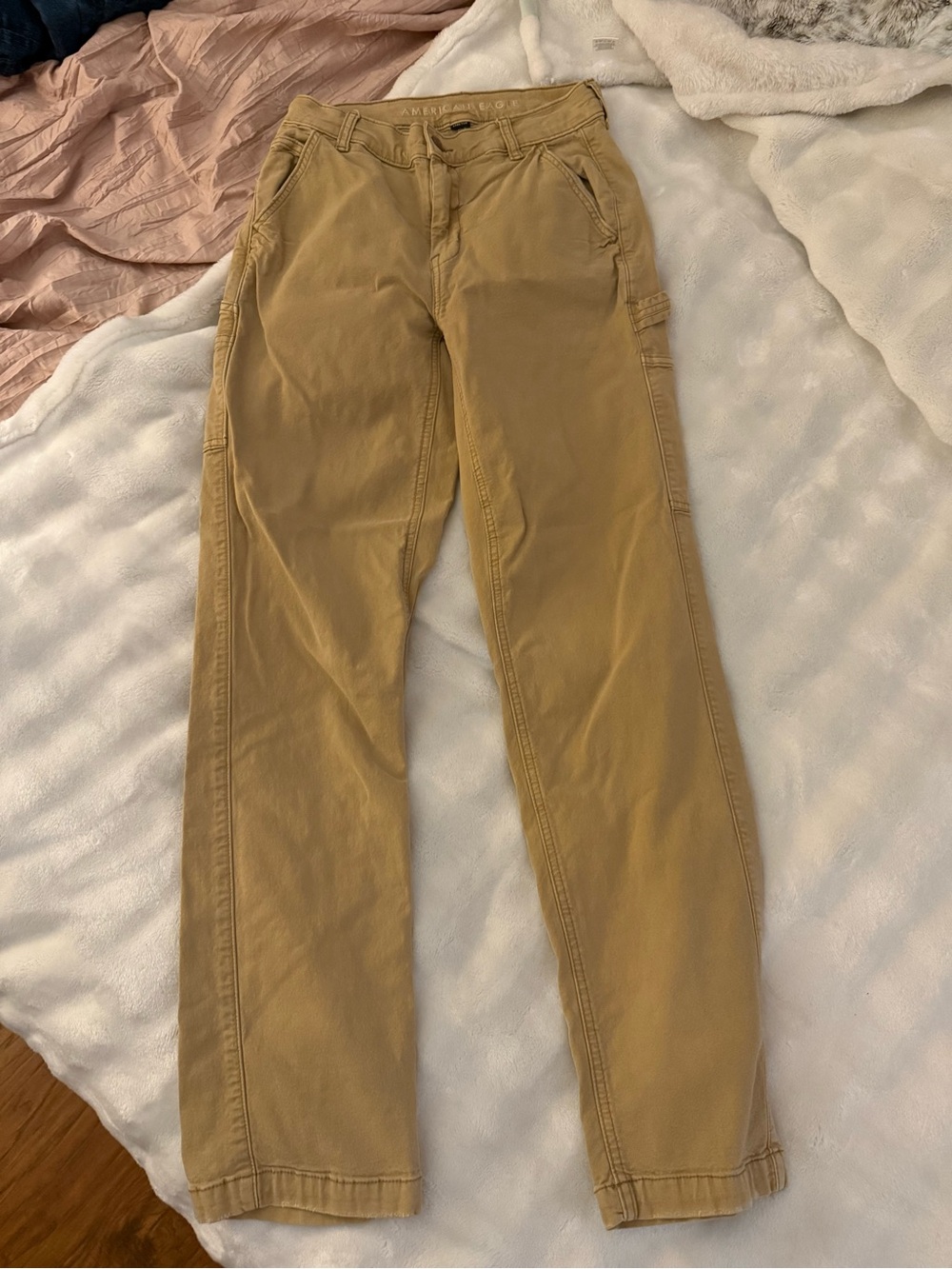 AMERICAN EAGLE TAN UTILITY STRETCH CARGO PANTS 🔥
